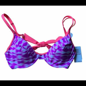 Hula Honey D-Cup Padded Bikini Top NWT